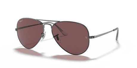 Ray-Ban Aviator Metal Ii 0RB3689 004/AF 58 Gunmetal/ Violet 58 / Crystal / Metal / Metal