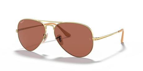 Ray-Ban Aviator Metal Ii 0RB3689 9064AF 55 Gold/ Purple 55 / Crystal / Metal / Metal