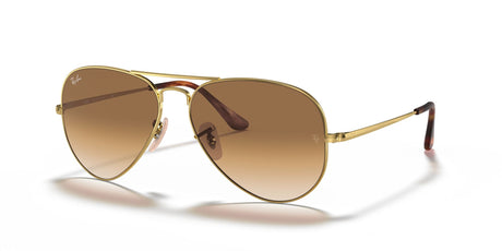 Ray-Ban Aviator Metal Ii 0RB3689 914751 55 Gold/ Light Brown Gradient 55 / Crystal / Metal / Metal