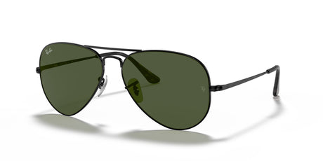 Ray-Ban Aviator Metal Ii 0RB3689 914831 62 Black/ Green 62 / Crystal / Metal / Metal