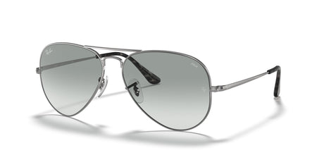 RB 3689 Ray-Ban Aviator Metal Ii Silver / Photo Azure Gradient Blue 55 55 / Crystal / Metal / Metal