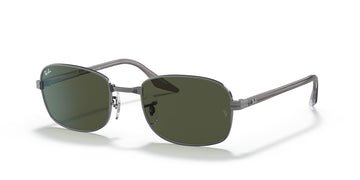 Ray-Ban  0RB3690 004/31 54 Gunmetal/ Green 54 / Crystal / Metal / Acetate