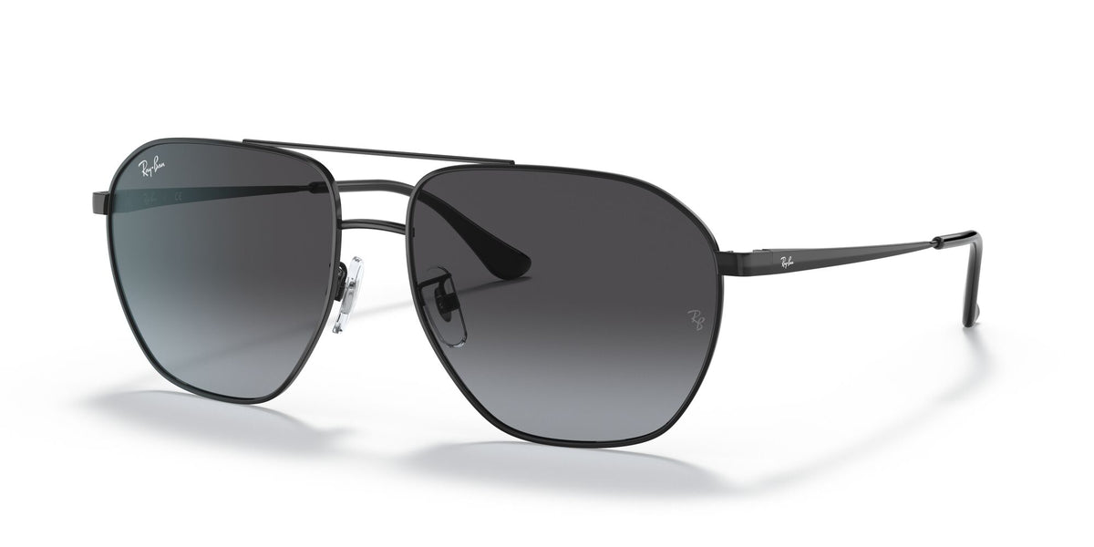 Ray-Ban0RB3692D 002/8G 60 Black/ Grey Gradient