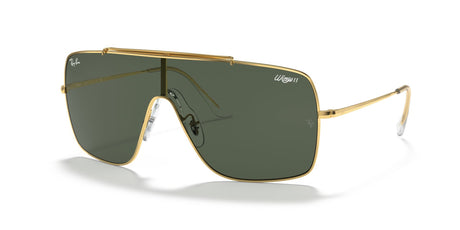 Ray-Ban Wings Ii 0RB3697 905071 35 Gold/ Dark Green 35 / Polyamide / Metal / Metal