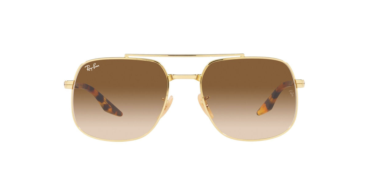 Ray-Ban 0RB3699 001/51 56 Gold/ Brown - Blue Star Eyewear