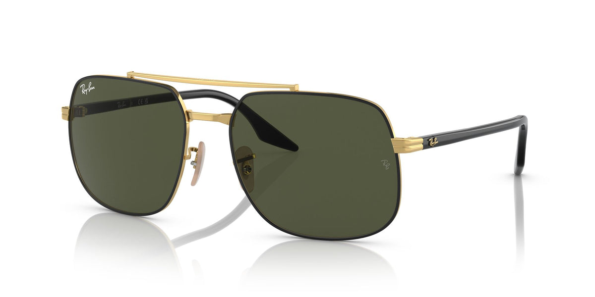 Ray-Ban0RB3699 900031 56 Black On Gold/ Green 56 / Crystal / Metal / Acetate