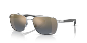 Ray-Ban  0RB3701 003/J0 59 Silver/ Blue/Gold 59 / Polycarbonate / Steel / Metal