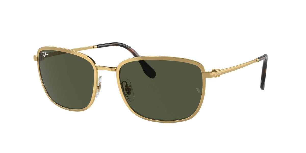 Ray-Ban0RB3705 001/31 60 Gold/ Green