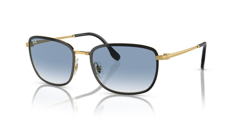 Ray-Ban  0RB3705 90003F 60 Black On Gold/ Blue 60 / Crystal / Metal / Metal