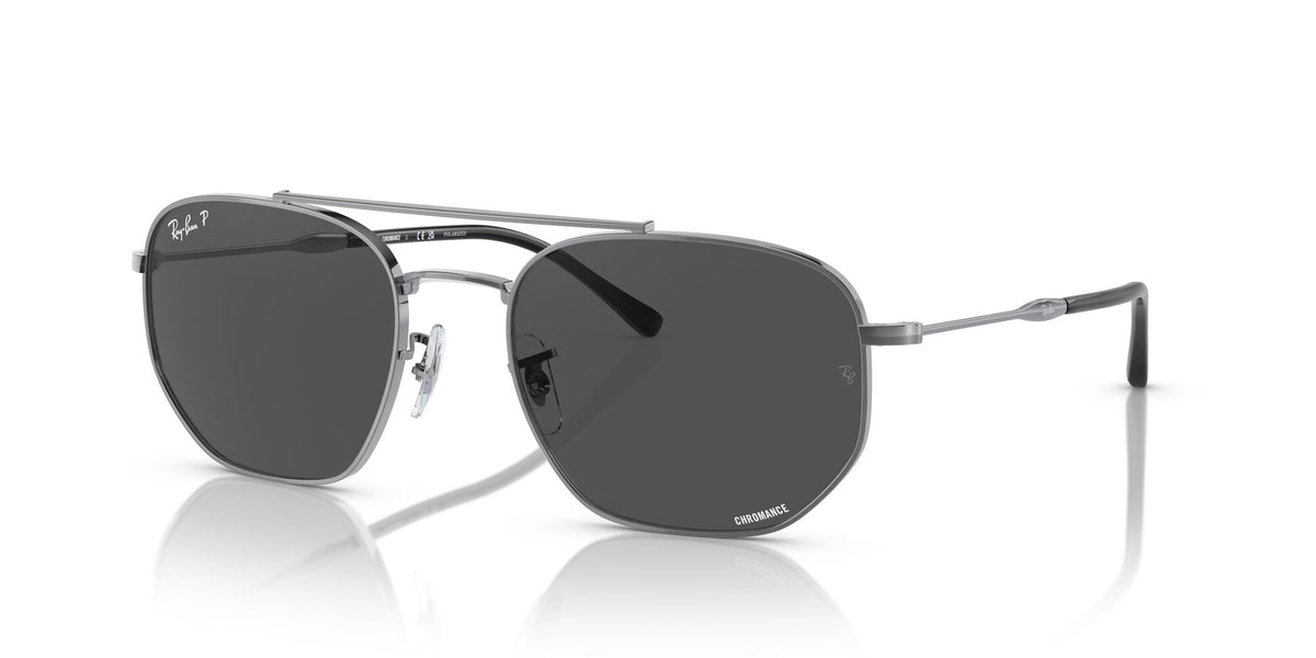 Ray-Ban0RB3707 004/K8 54 Gunmetal/ Grey 54 / Crystal / Metal / Metal