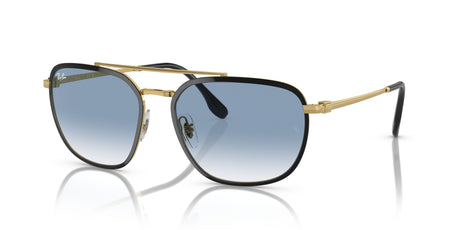 Ray-Ban  0RB3708 90003F 59 Black On Gold/ Light Blue 59 / Crystal / Metal / Metal
