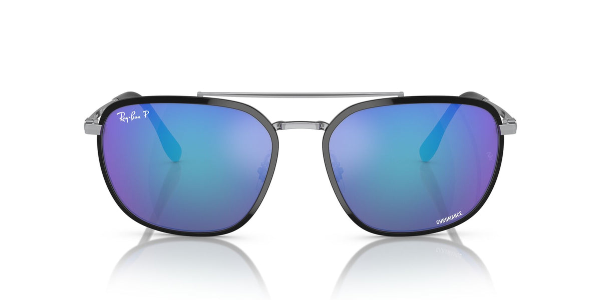 Ray-Ban0RB3708 91444L 56 Black On Silver/ Grey 56 / Crystal / Metal / Metal
