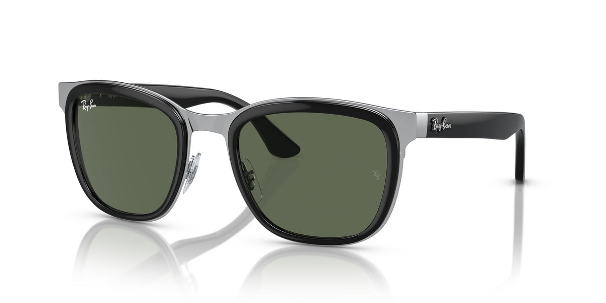 Ray-Ban Clyde 0RB3709 003/71 53 Black On Silver/ Dark Green 53 / Polycarbonate / Metal / Propionate