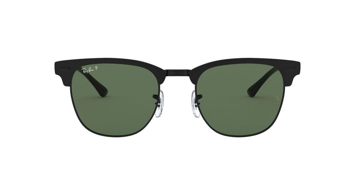 Ray-Ban Clubmaster Metal 0RB3716 186/58 51 Black/ Green - Blue Star Eyewear