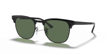 Ray-Ban Clubmaster Metal 0RB3716 186/58 51 Black/ Green 51 / Crystal / Metal / Metal