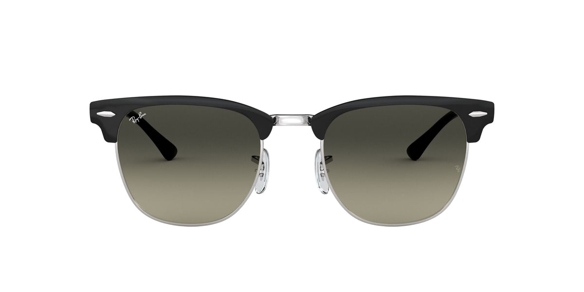 Ray-Ban Clubmaster Metal 0RB3716 900471 51 Black On Silver/ Grey Gradient