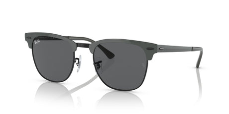 Ray-Ban Clubmaster Metal 0RB3716 9256B1 51 Grey On Black/ Dark Grey 51 / Crystal / Metal / Metal