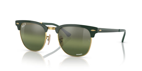 RB 3716 Ray-Ban Clubmaster Metal Green On Gold / Dark Green 51 51 / Crystal / Metal / Metal
