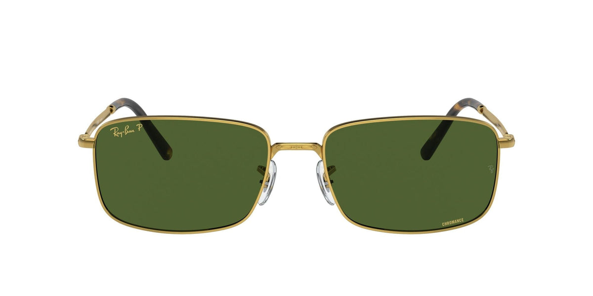 Ray-Ban0RB3717 9196P1 57 Gold/ Dark Green - Blue Star Eyewear