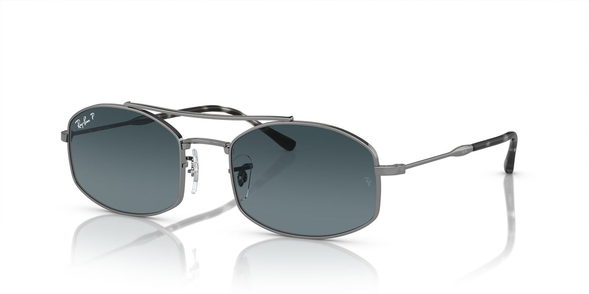 Ray-Ban0RB3719 004/S3 54 Gunmetal/ Dark Blue
