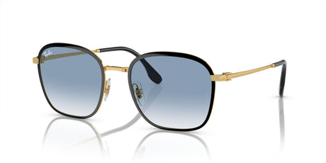 Ray-Ban  0RB3720 90003F 55 Black On Gold/ Light Blue 55 / Crystal / Metal / Metal
