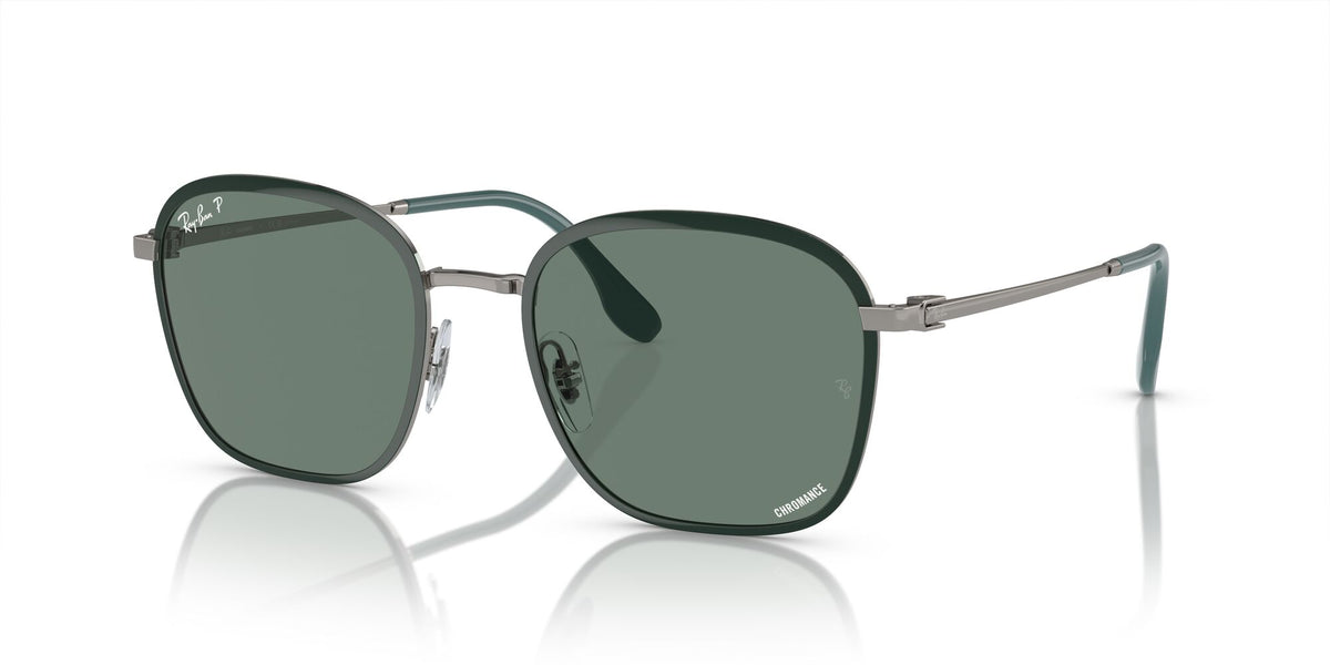 Ray-Ban0RB3720 9264O9 55 Green On Gunmetal/ Grey 55 / Crystal / Metal / Metal