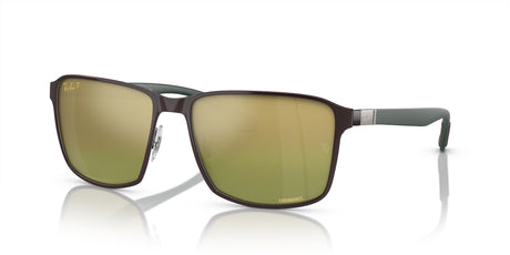 Ray-Ban  0RB3721CH 188/6O 59 Brown On Gunmetal/ Green/Gold 59 / Polycarbonate / Metal / Metal
