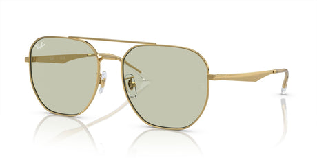 Ray-Ban  0RB3724D 001/2 59 Gold/ Light Green