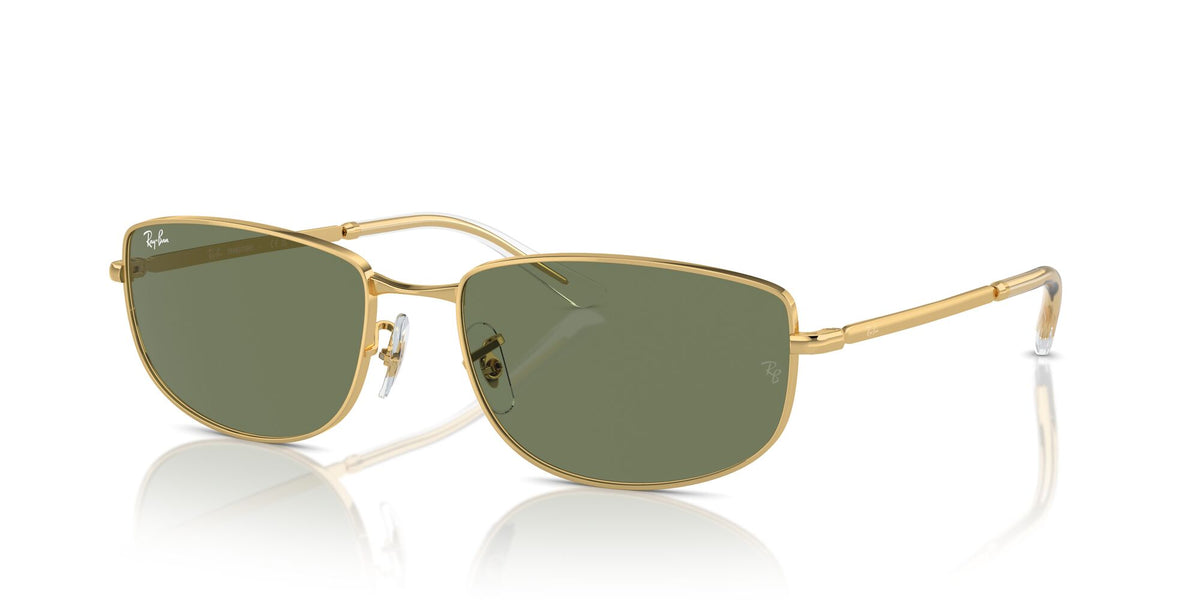 Ray-Ban0RB3732 001/GJ 56 Gold/ Clear/Green