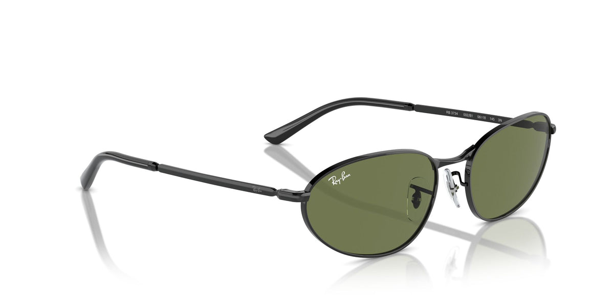 Ray-Ban0RB3734 002/B1 56 Black/ Dark Green