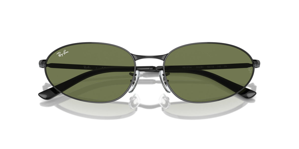 Ray-Ban0RB3734 002/B1 56 Black/ Dark Green