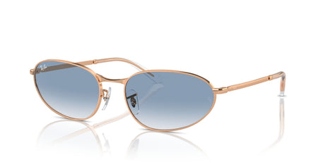 Ray-Ban  0RB3734 92023F 59 Rose Gold/ Clear & Blue