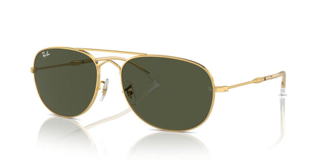 Ray-Ban Bain Bridge 0RB3735 001/31 57 Gold/ Green