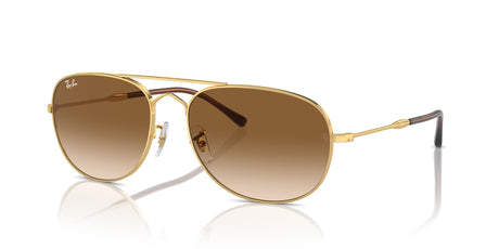 Ray-Ban Bain Bridge 0RB3735 001/51 57 Gold/ Clear & Brown