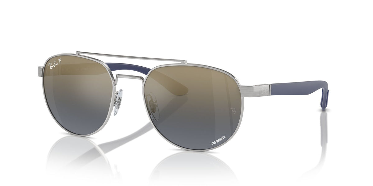 Ray-Ban0RB3736CH 003/J0 56 Silver/ Blue & Gold