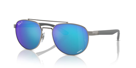 Ray-Ban  0RB3736CH 004/A1 56 Gunmetal/ Green & Blue