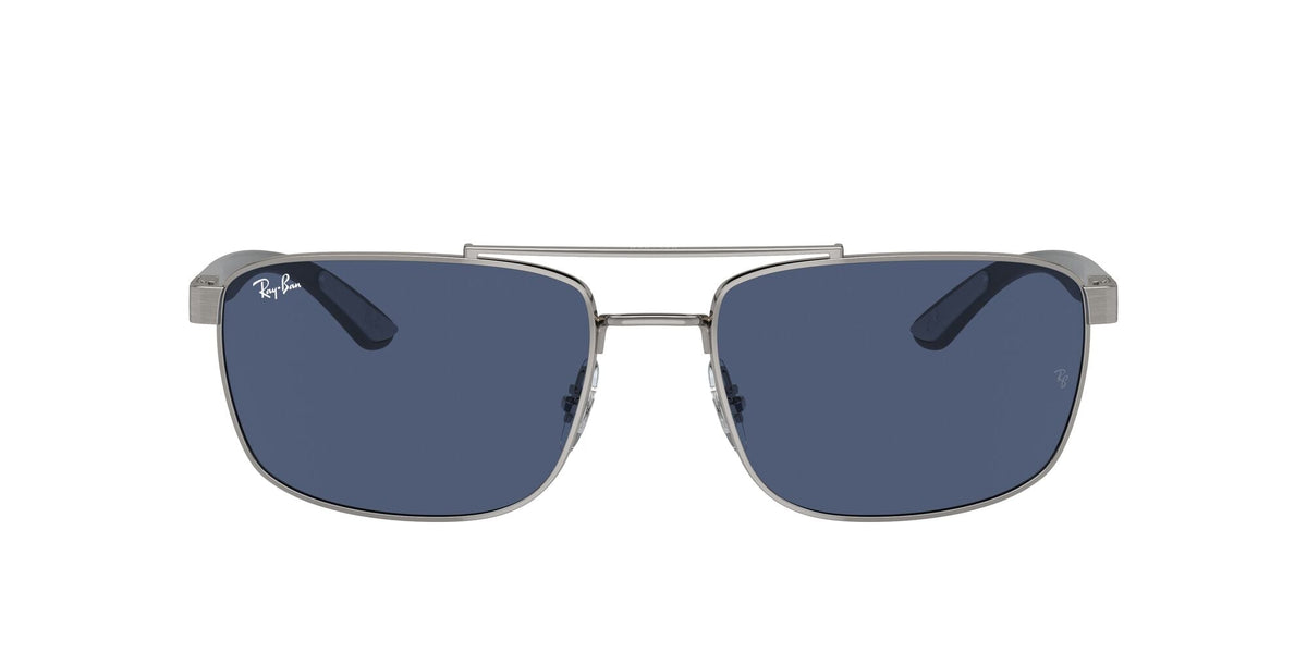 Ray-Ban0RB3737 004/80 60 Gunmetal/ Dark Blue - Blue Star Eyewear