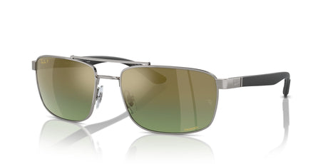 Ray-Ban  0RB3737CH 004/6O 60 Gunmetal/ Green & Gold