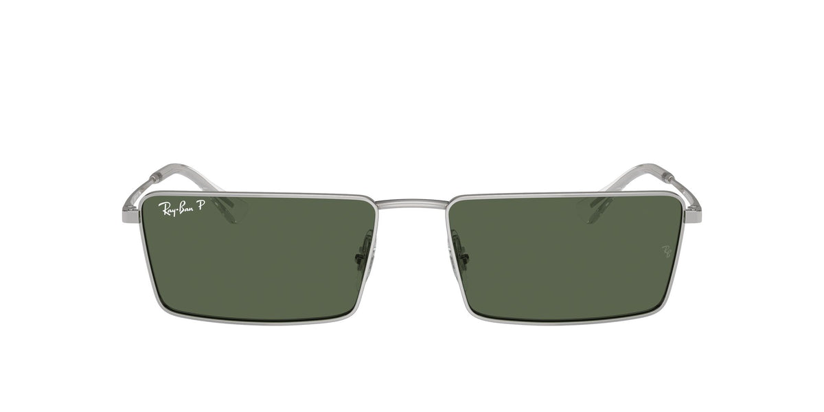 Ray-Ban Emy 0RB3741 003/9A 56 Silver/ Dark Green