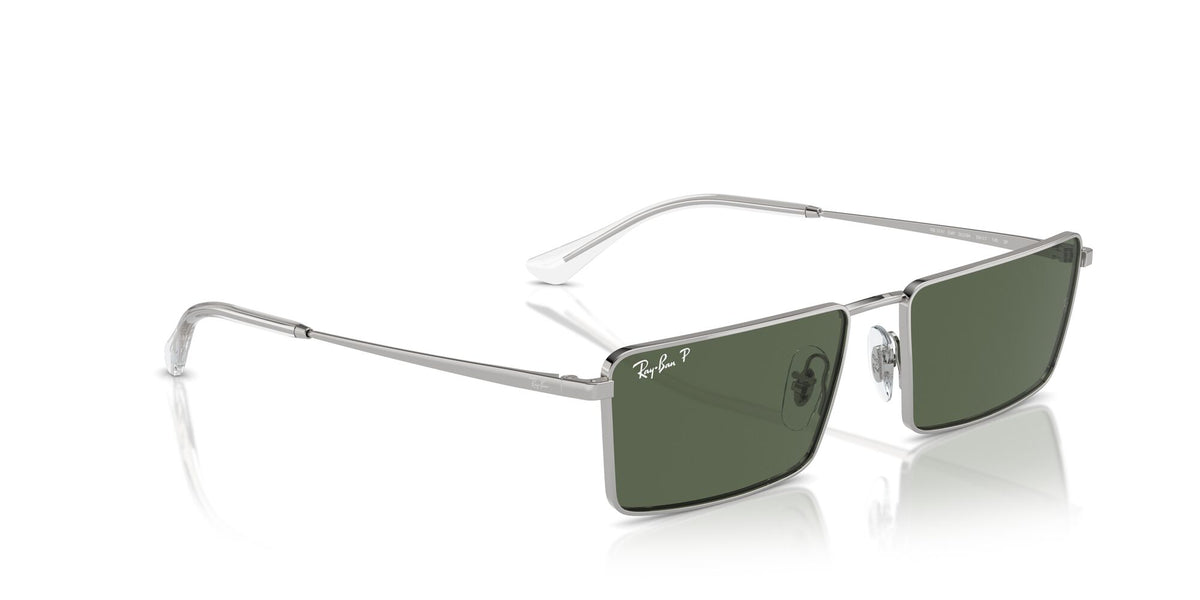 Ray-Ban Emy 0RB3741 003/9A 56 Silver/ Dark Green