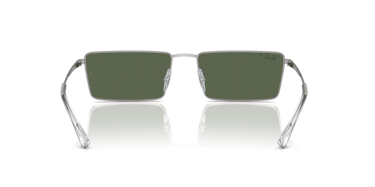 Ray-Ban Emy 0RB3741 003/9A 56 Silver/ Dark Green