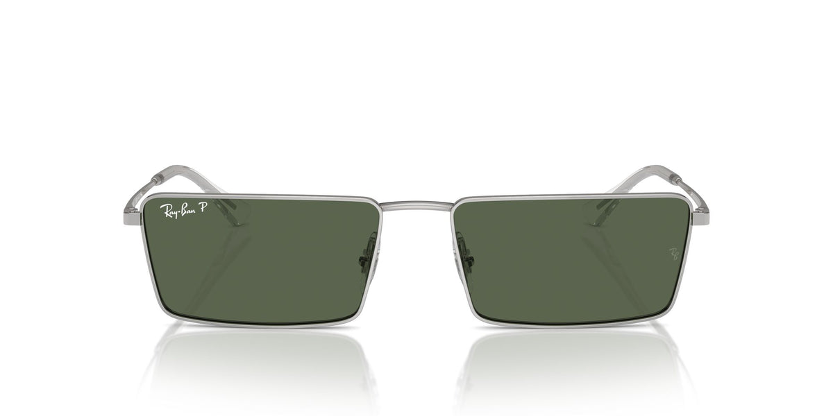 Ray-Ban Emy 0RB3741 003/9A 56 Silver/ Dark Green