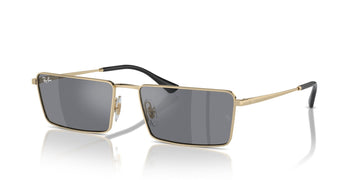 Ray-Ban Emy 0RB3741 92136V 56 Gold/ Dark Grey Flash Silver