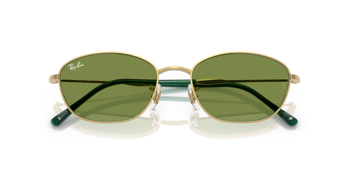 Ray Ban 0RB3749 001/4E 58 Gold/ Green