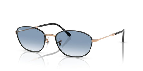 Ray-Ban  0RB3749 92723F 55 Black On Rose Gold/ Clear Gradient Blue