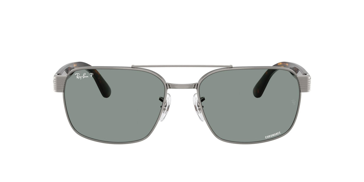 Ray-Ban0RB3751CH 004/3R 61 Gunmetal/ Polarized Light Blue - Blue Star Eyewear