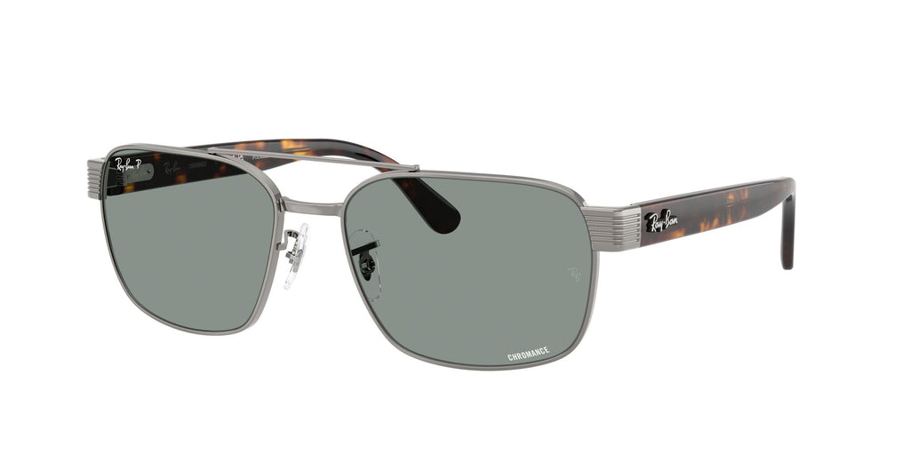 Ray-Ban  0RB3751CH 004/3R 61 Gunmetal/ Polarized Light Blue