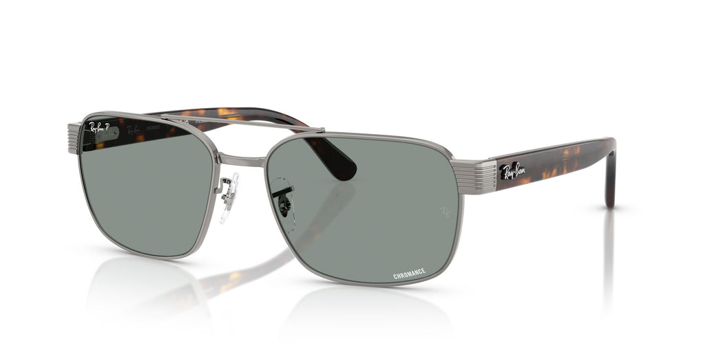 Ray-Ban  0RB3751CH 004/3R 58 Gunmetal/ Polarized Light Blue