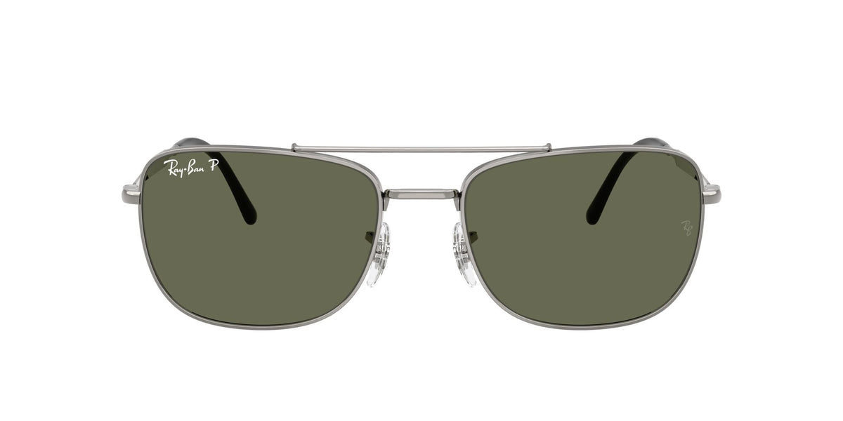 Ray-Ban RB3755 004/58 62 Gunmetal / Green Polar