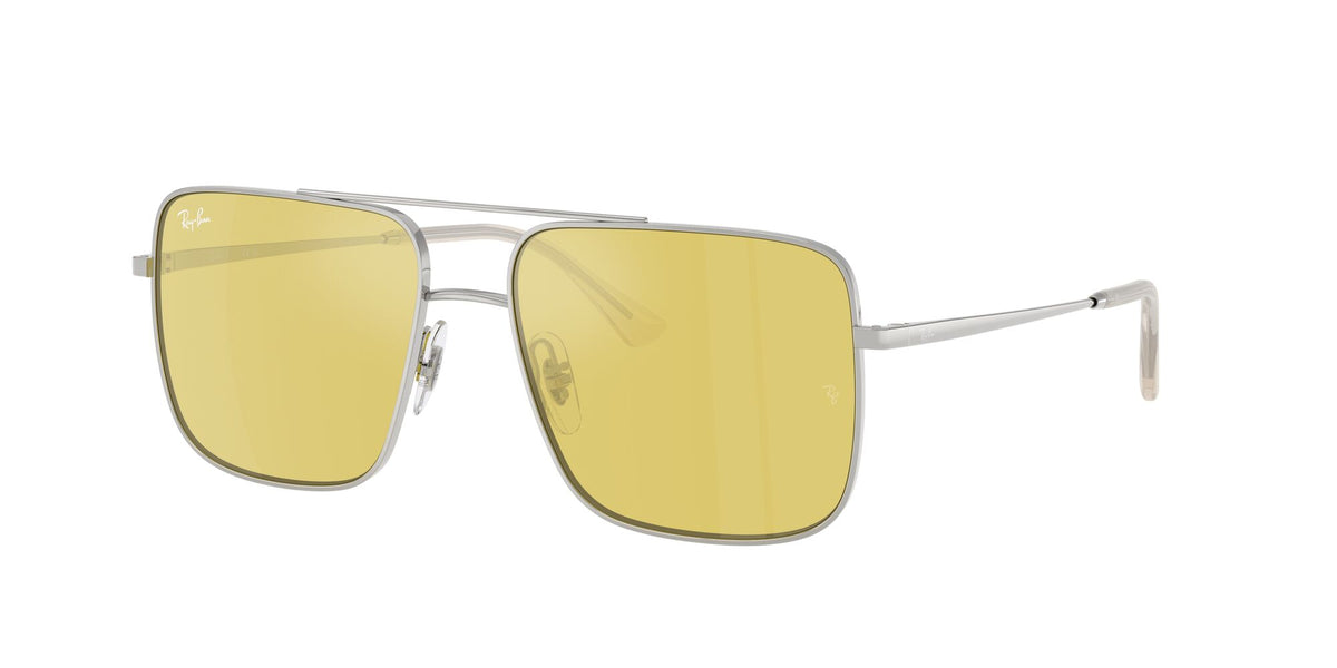 Ray-Ban Ari RB3758 003/6D 56 Silver / Yellow Mirror Flash Gold